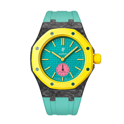 Royal Oak Pop exclusif, boîtier en fibre de carbone et bracelet en silicone