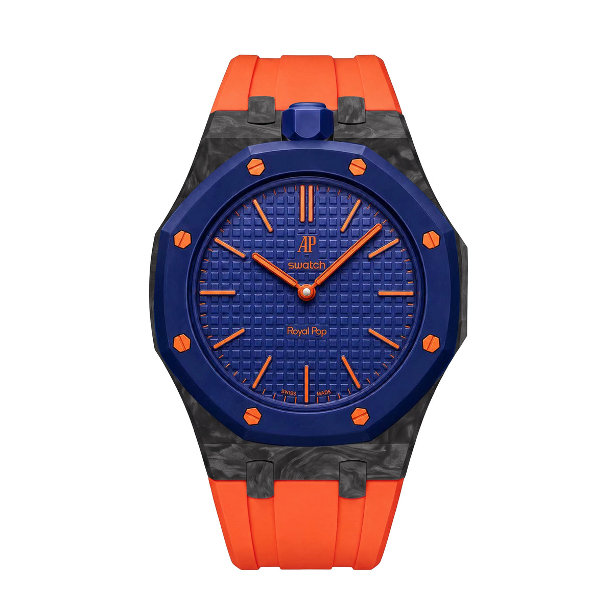 Royal Oak Pop exclusif, boîtier en fibre de carbone et bracelet en silicone
