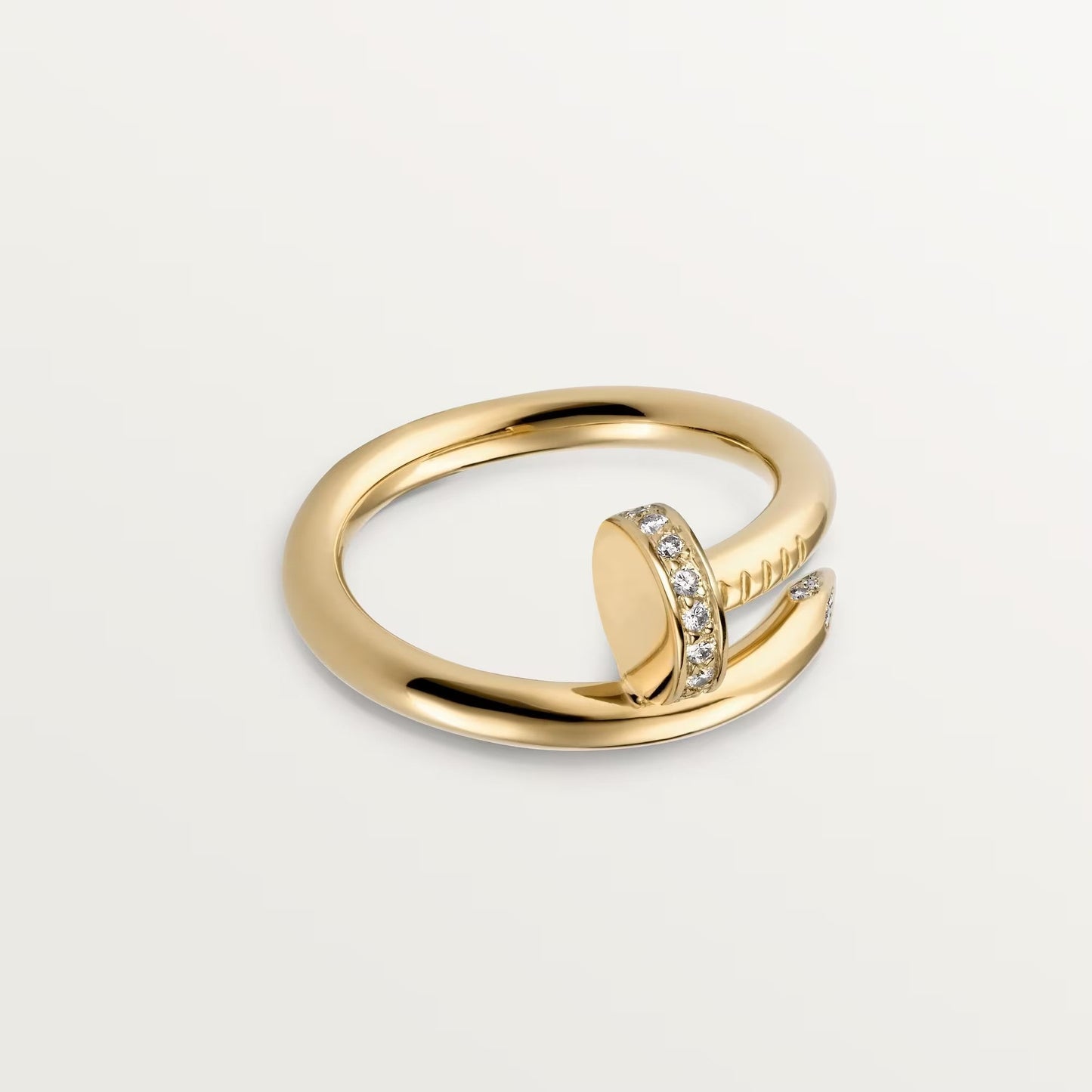 [Love Lucky]JUSTE RING 2.6MM HALF DIAMOND