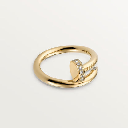 [Love Lucky]JUSTE RING 2.6MM HALF DIAMOND
