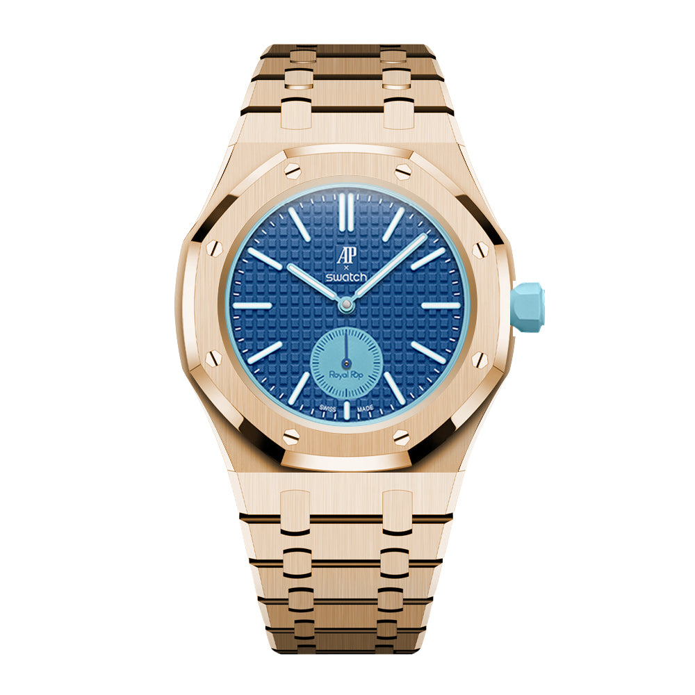 Bracelet de montre intégré enveloppant pour Royal Oak Pop Exclusive, boîtier et bracelet en acier
