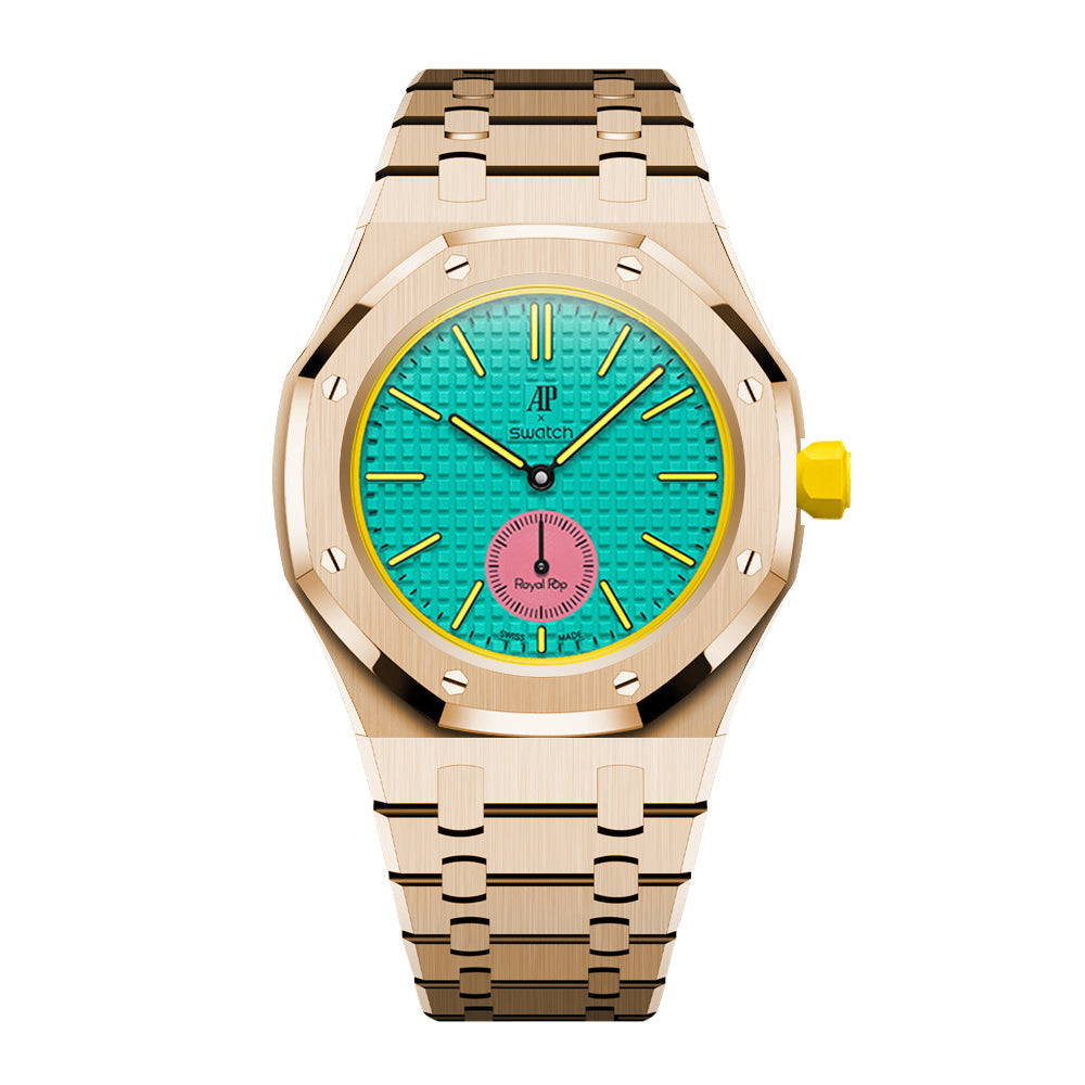 Bracelet de montre intégré enveloppant pour Royal Oak Pop Exclusive, boîtier et bracelet en acier