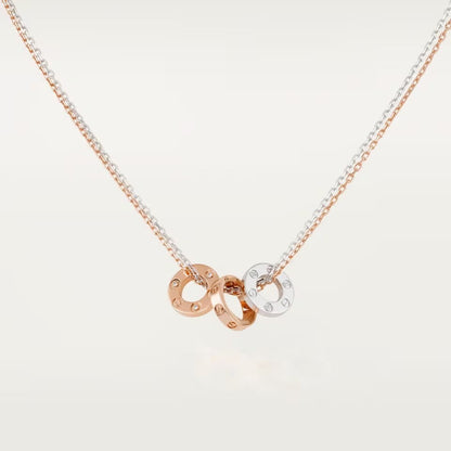 [Love Lucky]LOVE 6 DIAMOND PENDANT NECKLACE
