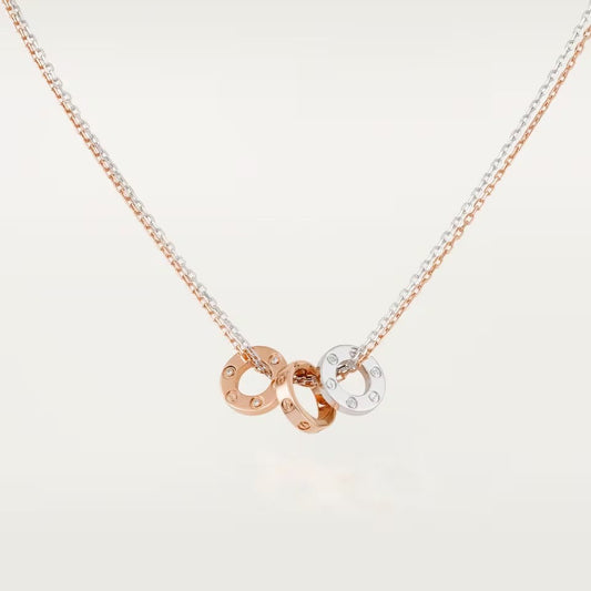 [Love Lucky]LOVE 6 DIAMOND PENDANT NECKLACE