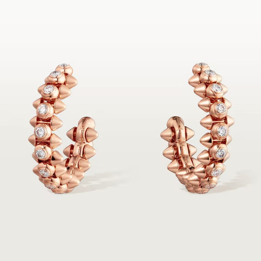 [Love Lucky]CLASH FULL DIAMOND MEDIUM EARRINGS