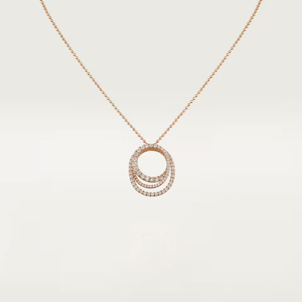 [Love Lucky]ETINCELLE  FULL DIAMOND NECKLACE