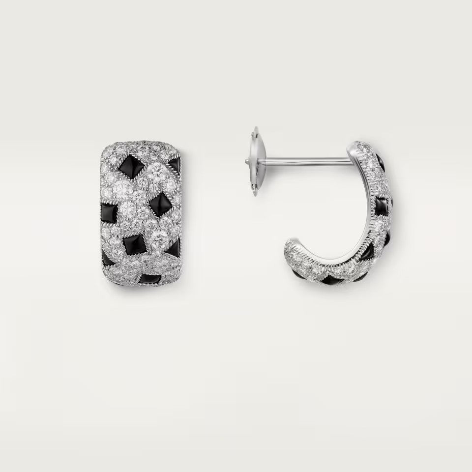 [Love Lucky]PANTHERE MINI FULL DIAMOND EARRINGS