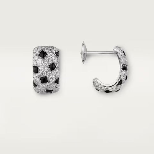 [Love Lucky]PANTHERE MINI FULL DIAMOND EARRINGS