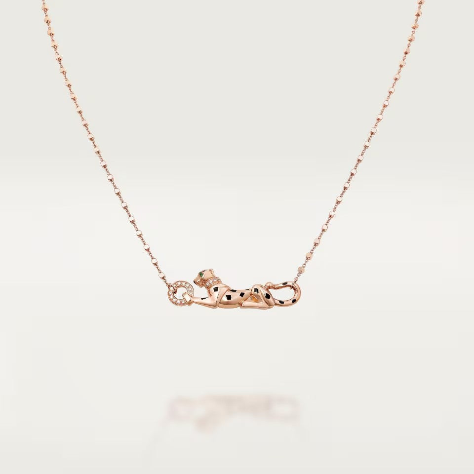 [Love Lucky]PANTHERE FULL DIAMOND NECKLACE