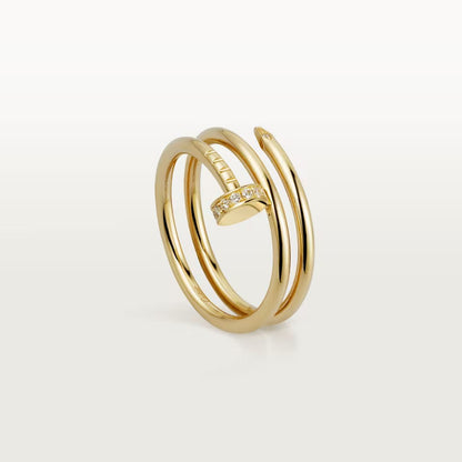 [Love Lucky]JUSTE RING 4.8MM HALF DIAMOND