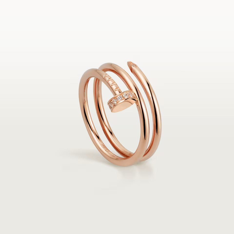 [Love Lucky]JUSTE RING 4.8MM HALF DIAMOND