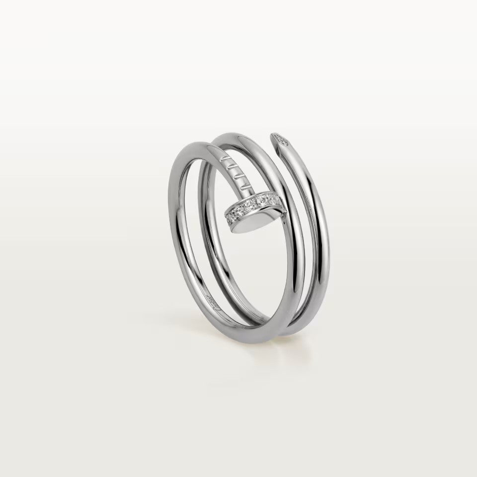 [Love Lucky]JUSTE RING 4.8MM HALF DIAMOND