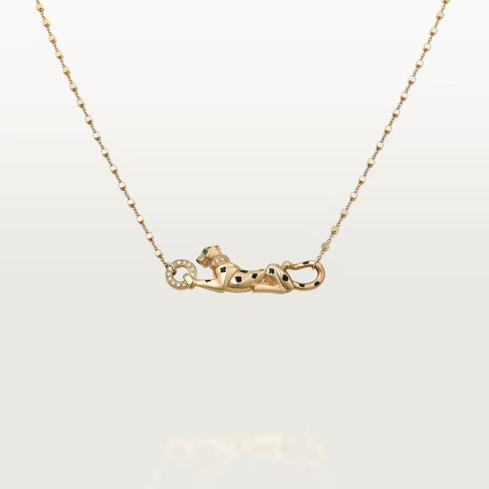[Love Lucky]PANTHERE FULL DIAMOND NECKLACE