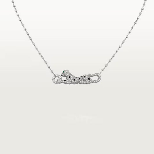 [Love Lucky]PANTHERE PAVED DIAMOND NECKLACE