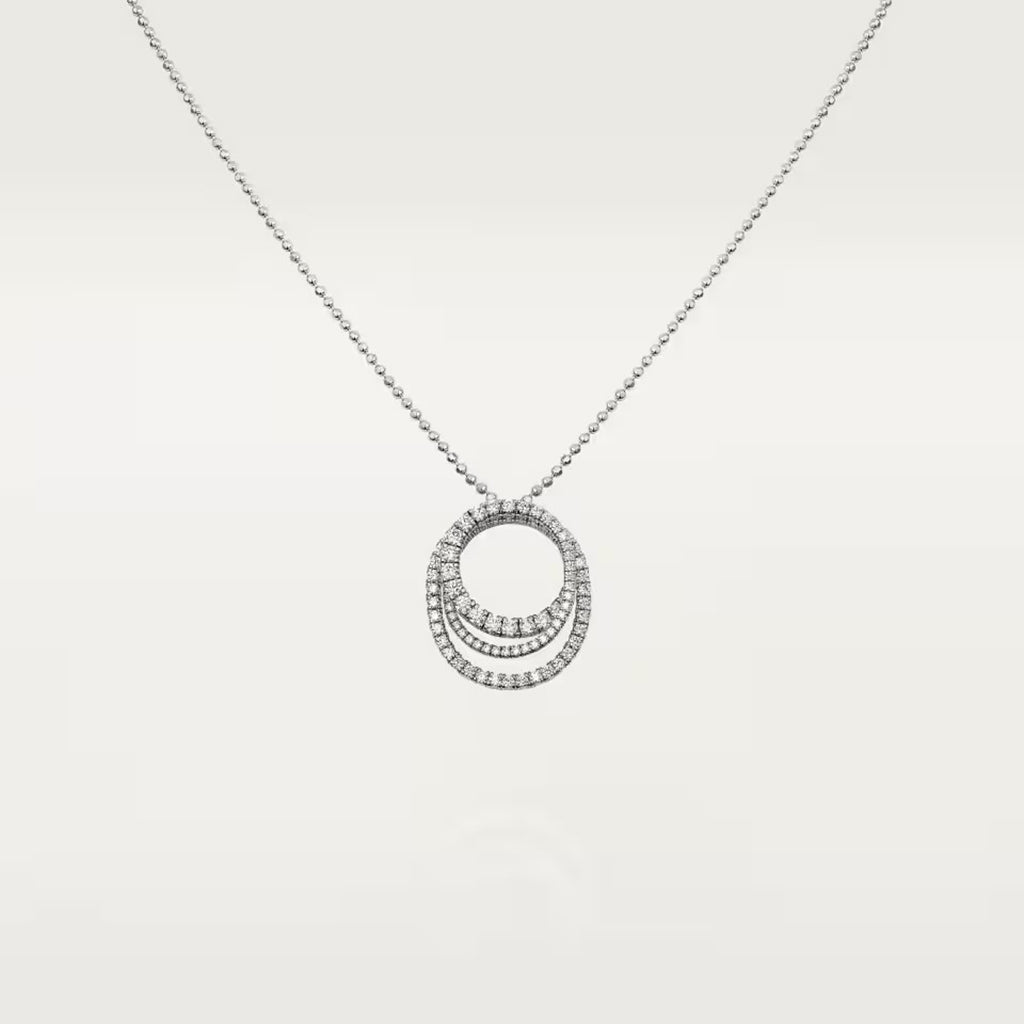[Love Lucky]ETINCELLE  FULL DIAMOND NECKLACE
