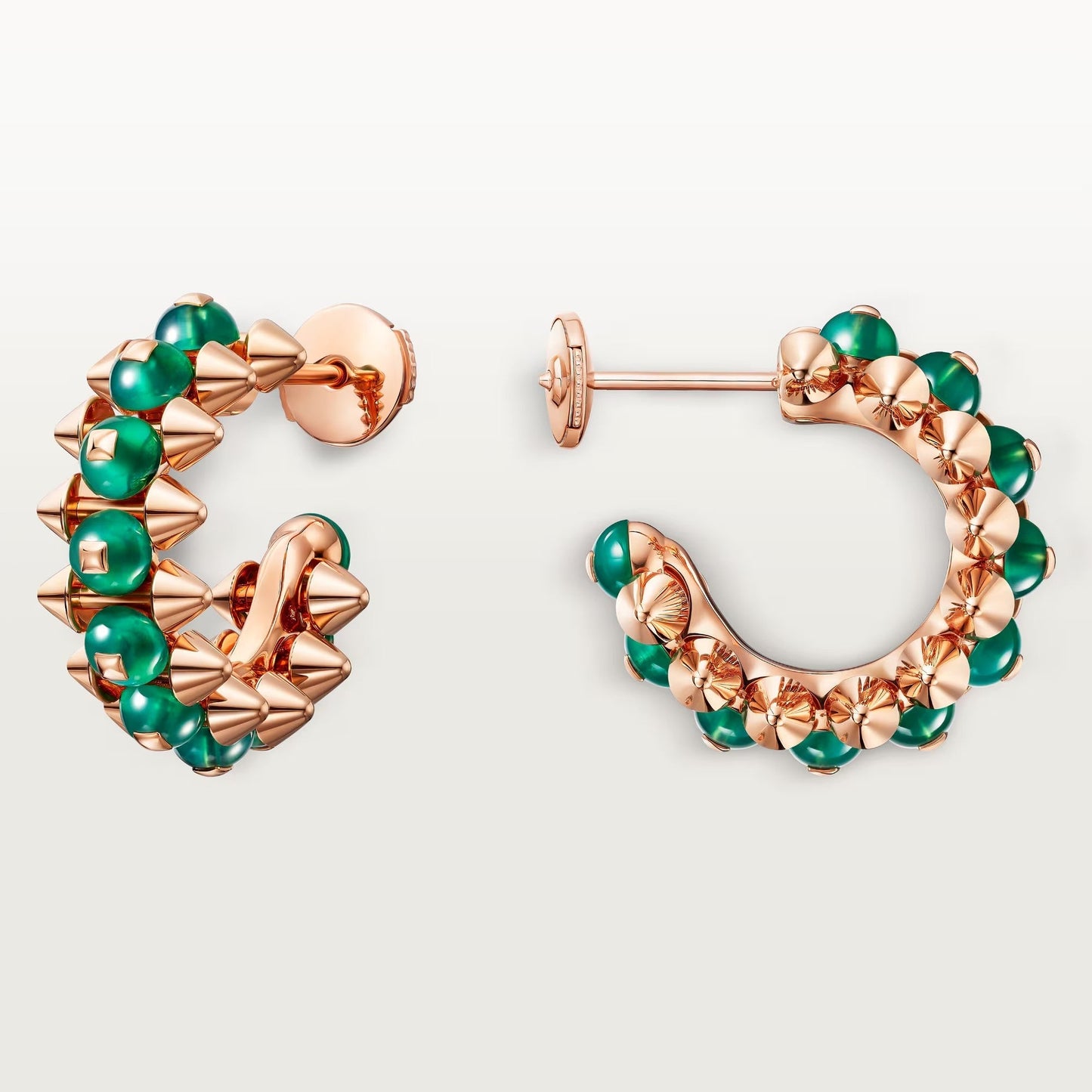 [Love Lucky]CLASH 7.9MM AGATE CHALCEDONY EARRINGS