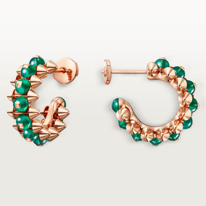 [Love Lucky]CLASH 7.9MM AGATE CHALCEDONY EARRINGS