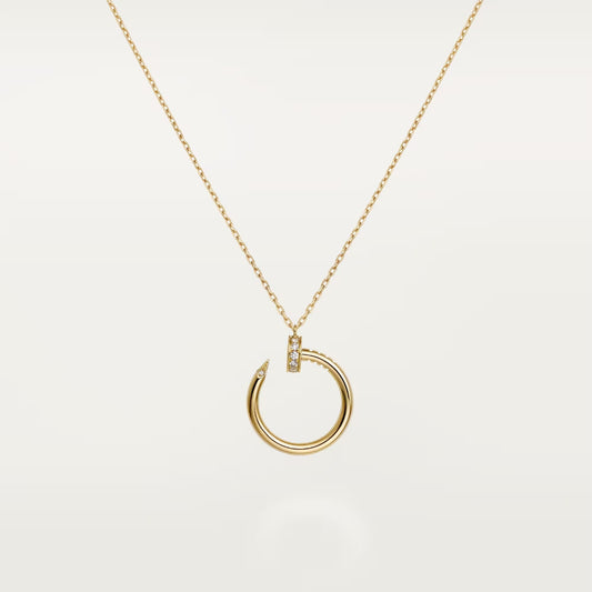 [Love Lucky]JUSTE NECKLACE HALF DIAMOND