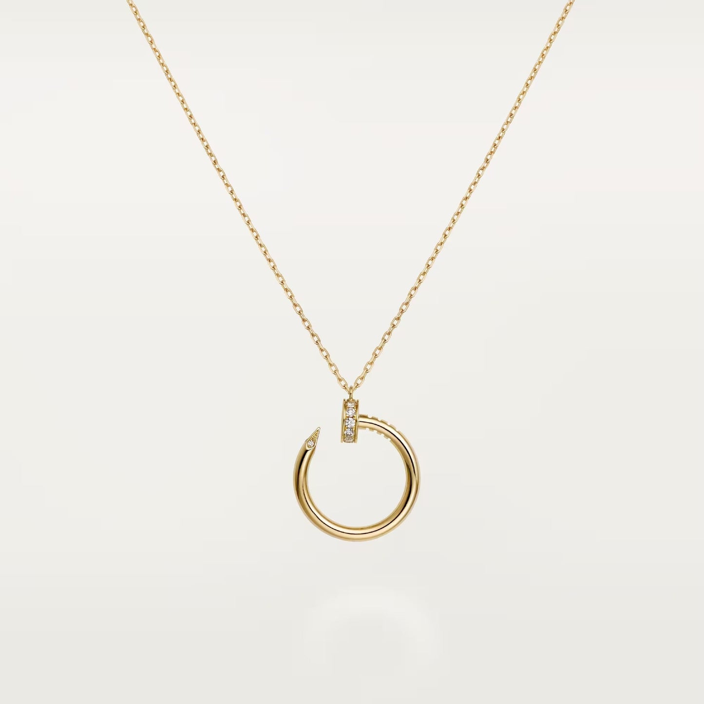 [Love Lucky]JUSTE NECKLACE HALF DIAMOND