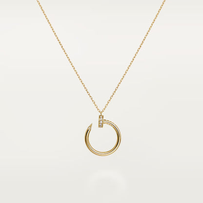 [Love Lucky]JUSTE NECKLACE HALF DIAMOND