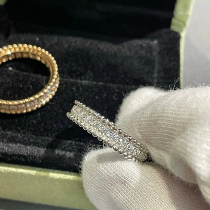 [Love Lucky]BAGUE PERLEE DIAMANT ARGENT