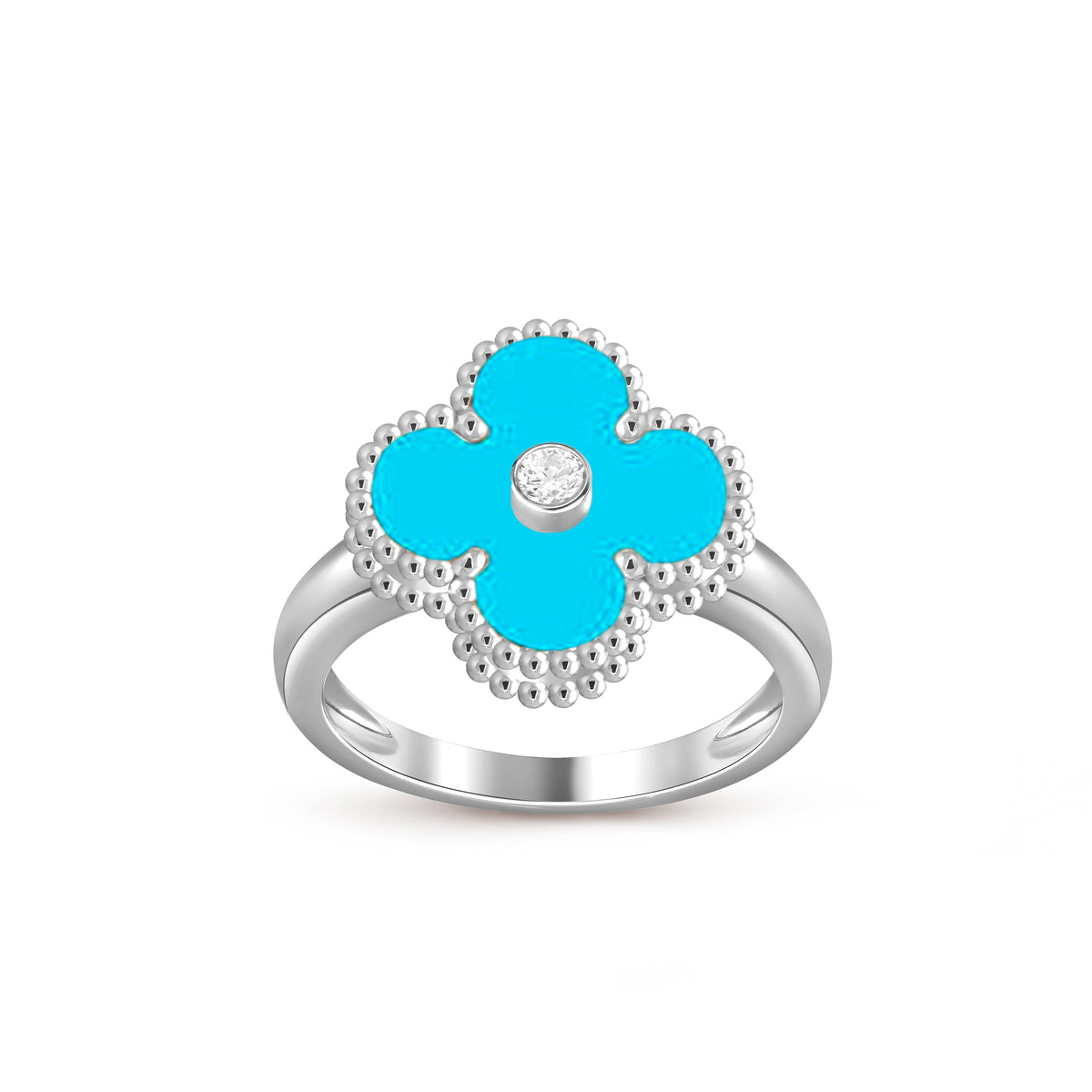 [Love Lucky]CLOVER SILVER DIOMND RING COLLECTION