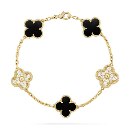 [LoveLucky]Clover & Clash Bracelet 3-Piece Stack set