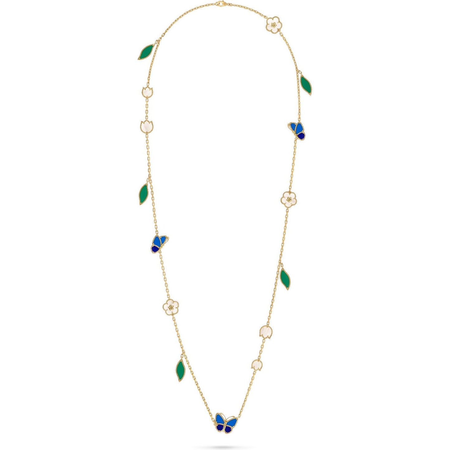 [Love Lucky]LUCKY SPRING BUTTERFLY 15 FLOWER NECKLACE