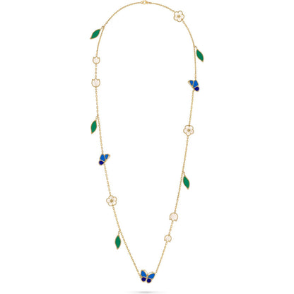 [Love Lucky]LUCKY SPRING BUTTERFLY 15 FLOWER NECKLACE