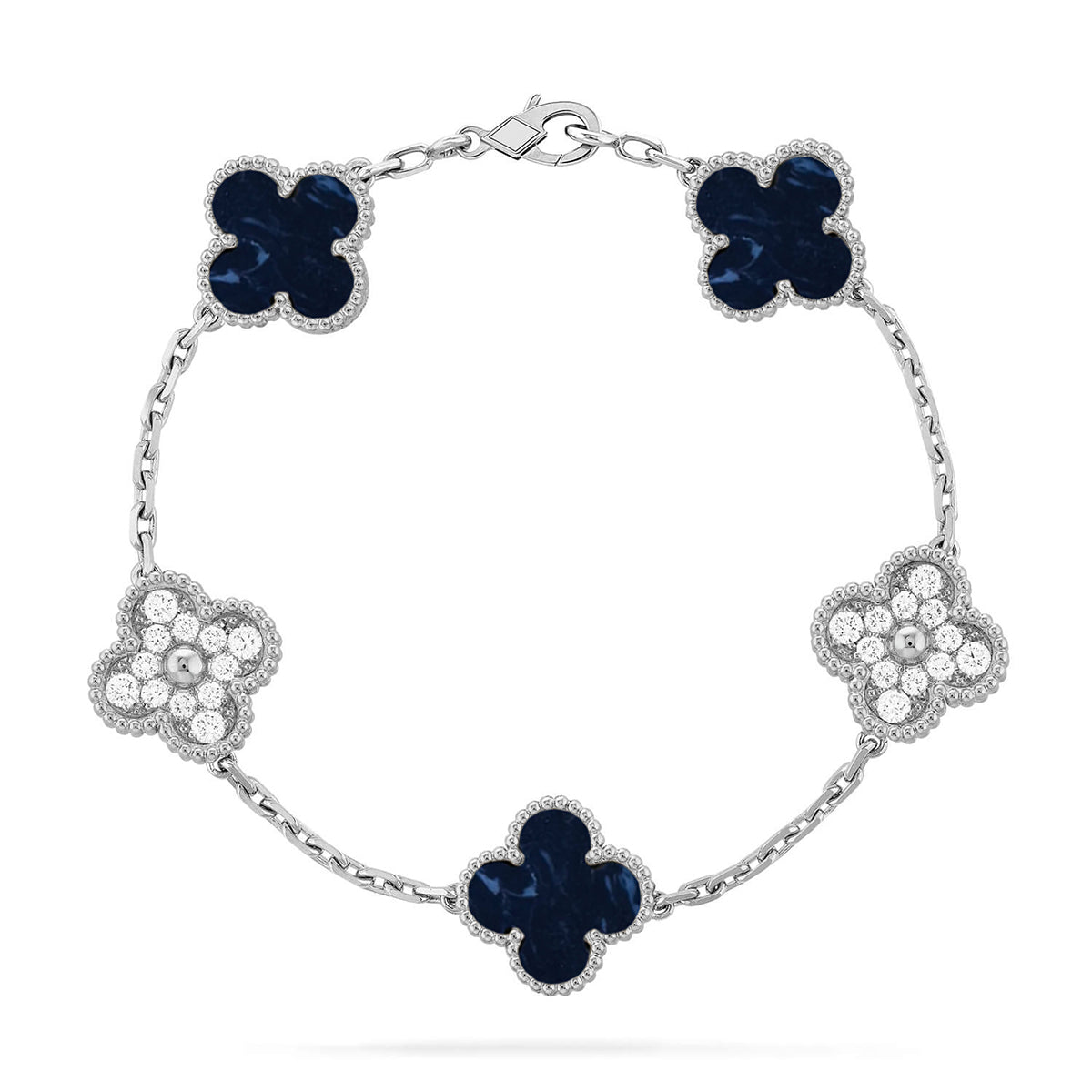 [Love Lucky]CLOVER 5 MOTIF PIETERSITE BRACELET COLLECTION