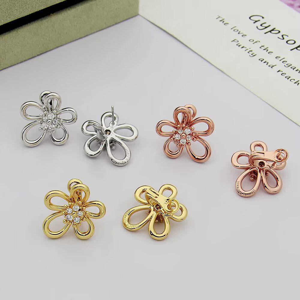 [Love Lucky] FLOWERLACE EARRING 5 DIAMONDS
