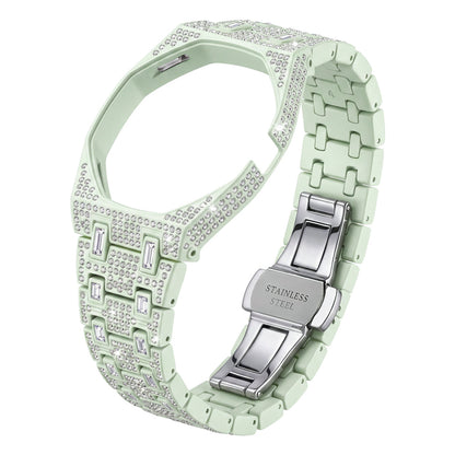 Royal Oak Pop Exclusivo con caja de biocerámica y correa de biocerámica totalmente engastado con diamantes