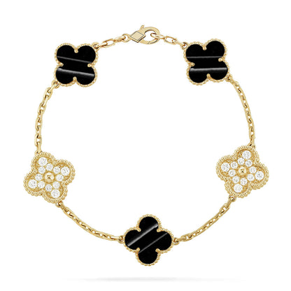 [Love Lucky] CLOVER 5 MOTIF PULSAR STONE BRACELET COLLECTION