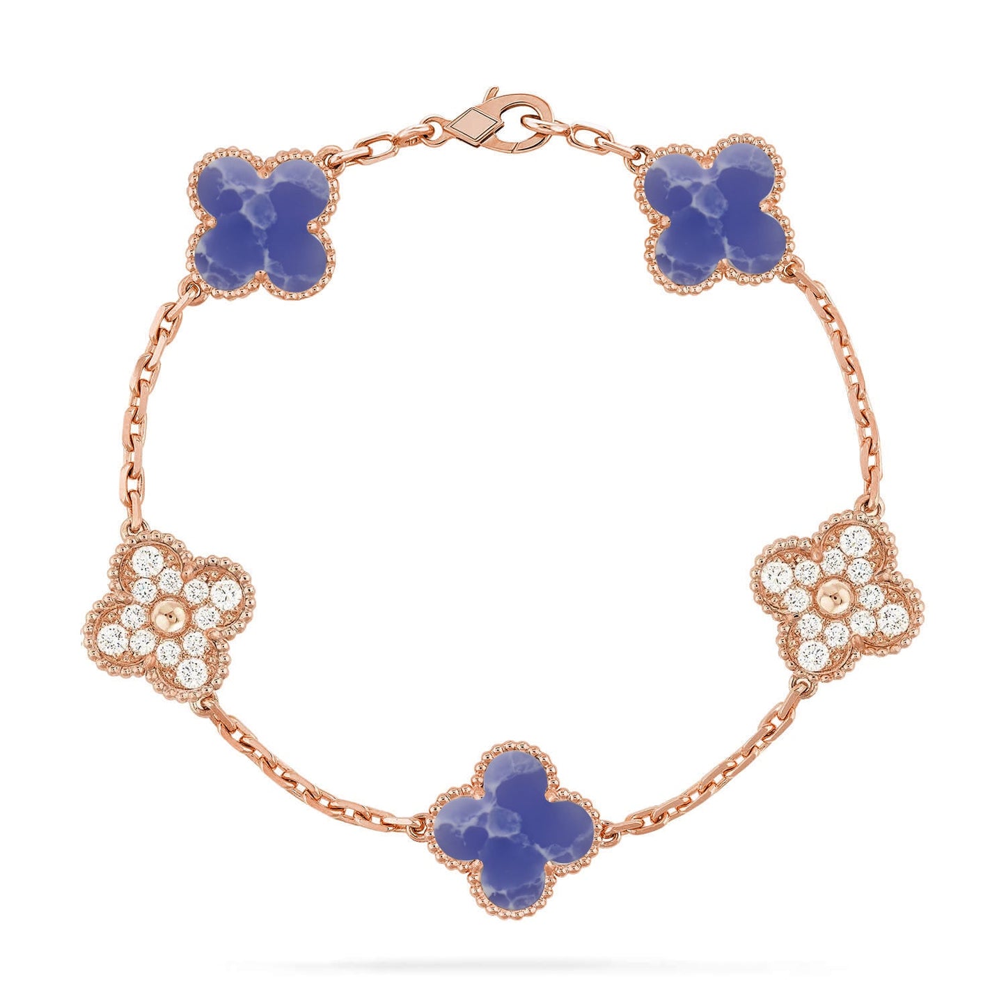 [Love Lucky]CLOVER 5 MOTIF BLUE VEINS BRACELET COLLECTION