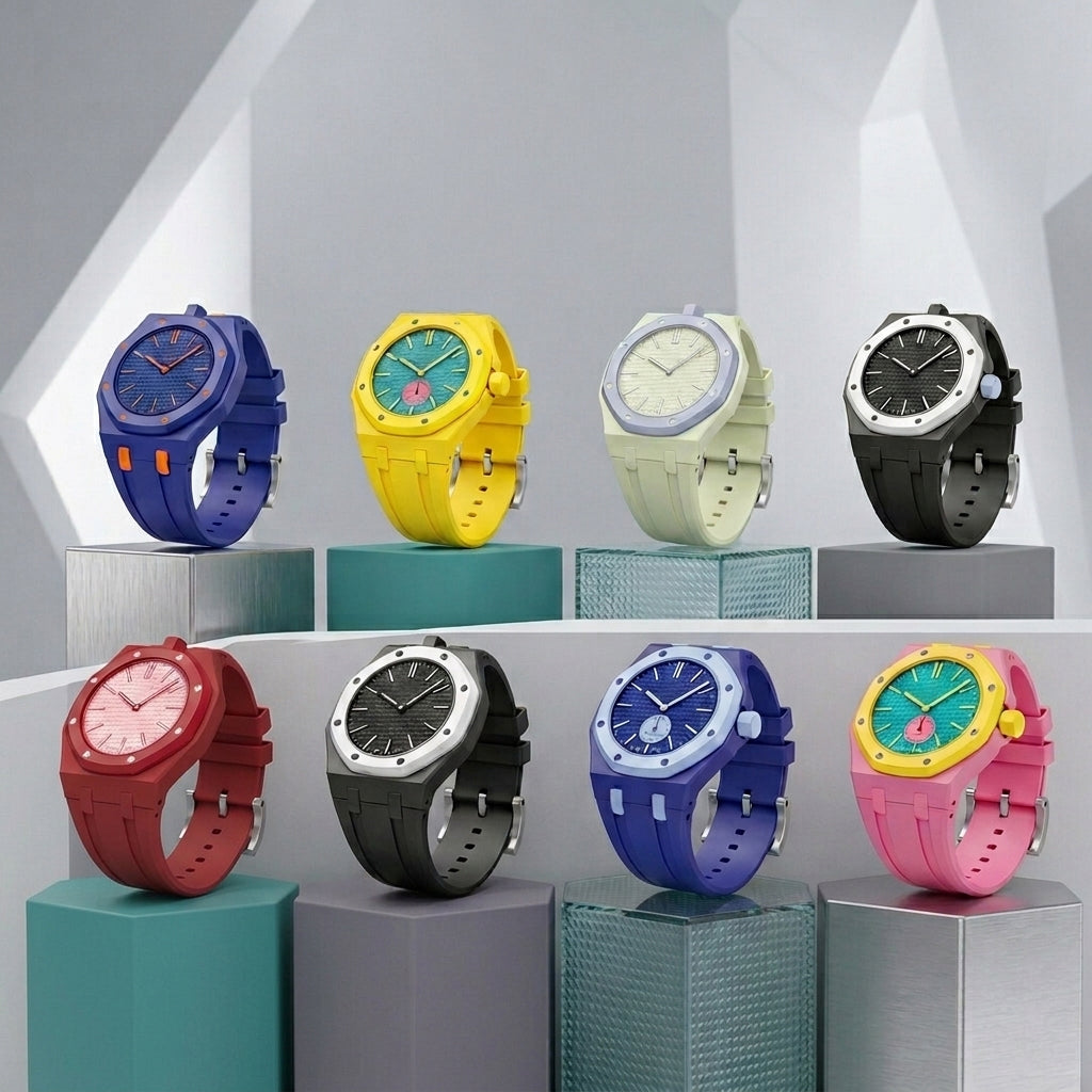 Boîtier en biocéramique et bracelet en silicone exclusifs Royal Oak Pop