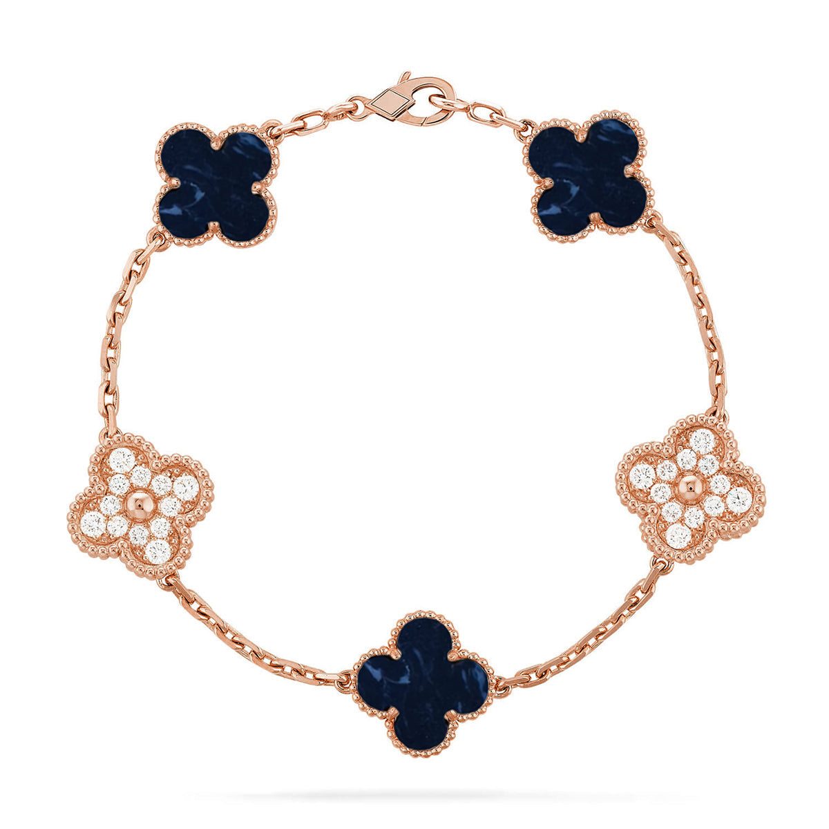 [Love Lucky]CLOVER 5 MOTIF PIETERSITE BRACELET COLLECTION