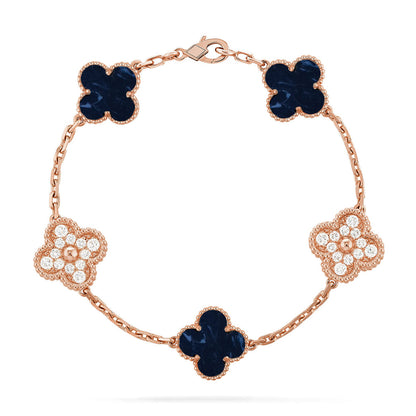 [Love Lucky]CLOVER 5 MOTIF PIETERSITE BRACELET COLLECTION