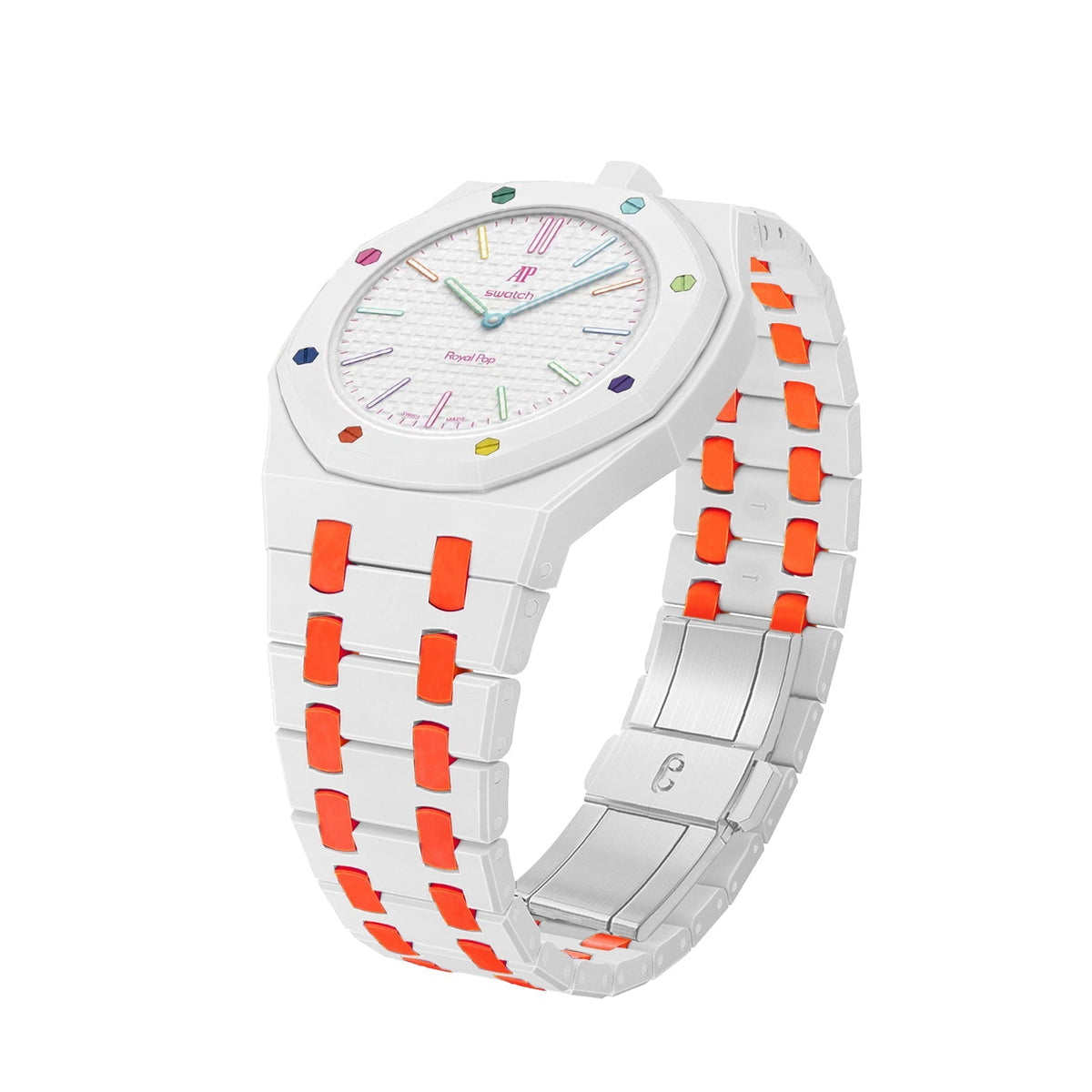 Cassa in bioceramica e cinturino in bioceramica Royal Oak Pop Exclusive Color Mix