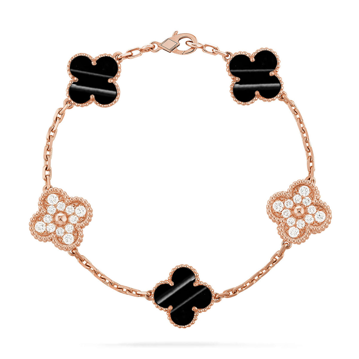 [Love Lucky] CLOVER 5 MOTIF PULSAR STONE BRACELET COLLECTION