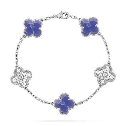 [Love Lucky]CLOVER 5 MOTIF BLUE VEINS BRACELET COLLECTION