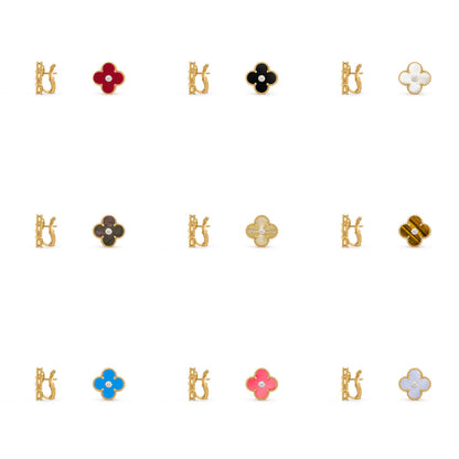 [Love Lucky]CLOVER 15MM MOP DIAMOND EARRINGS COLLECTION