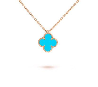 [Love Lucky] COLLEZIONE COLLANA CLOVER MINI 9.5MM IN CORNIOLA