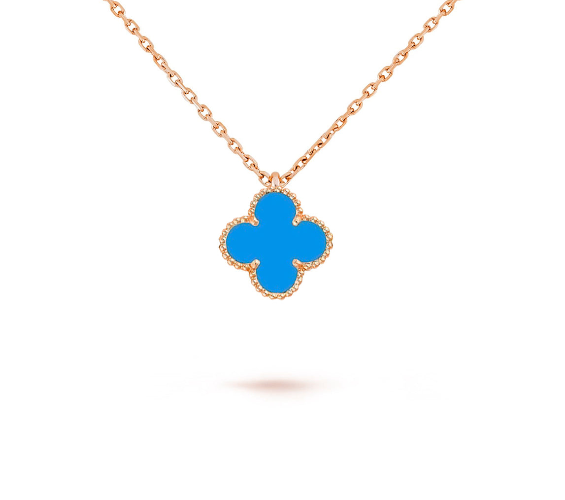[Love Lucky] COLLEZIONE COLLANA CLOVER MINI 9.5MM IN CORNIOLA