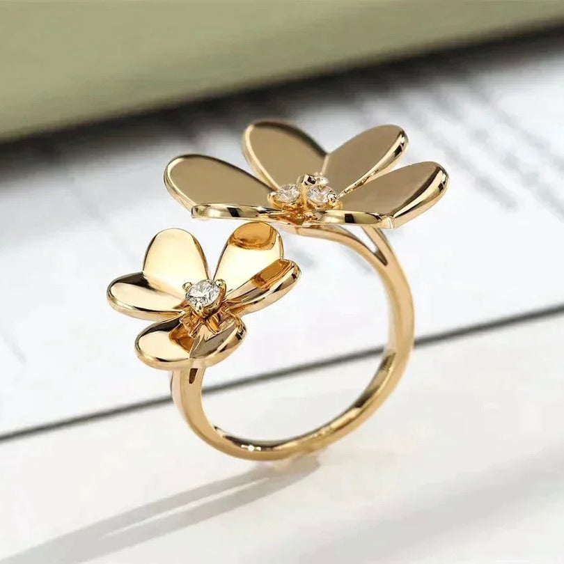 [Love Lucky]BAGUE TRÈFLE COMOS EN OR ET DIAMANTS