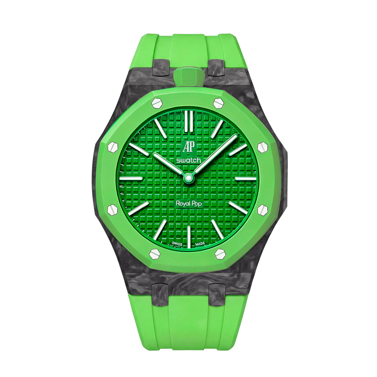 Royal Oak Pop exclusif, boîtier en fibre de carbone et bracelet en silicone