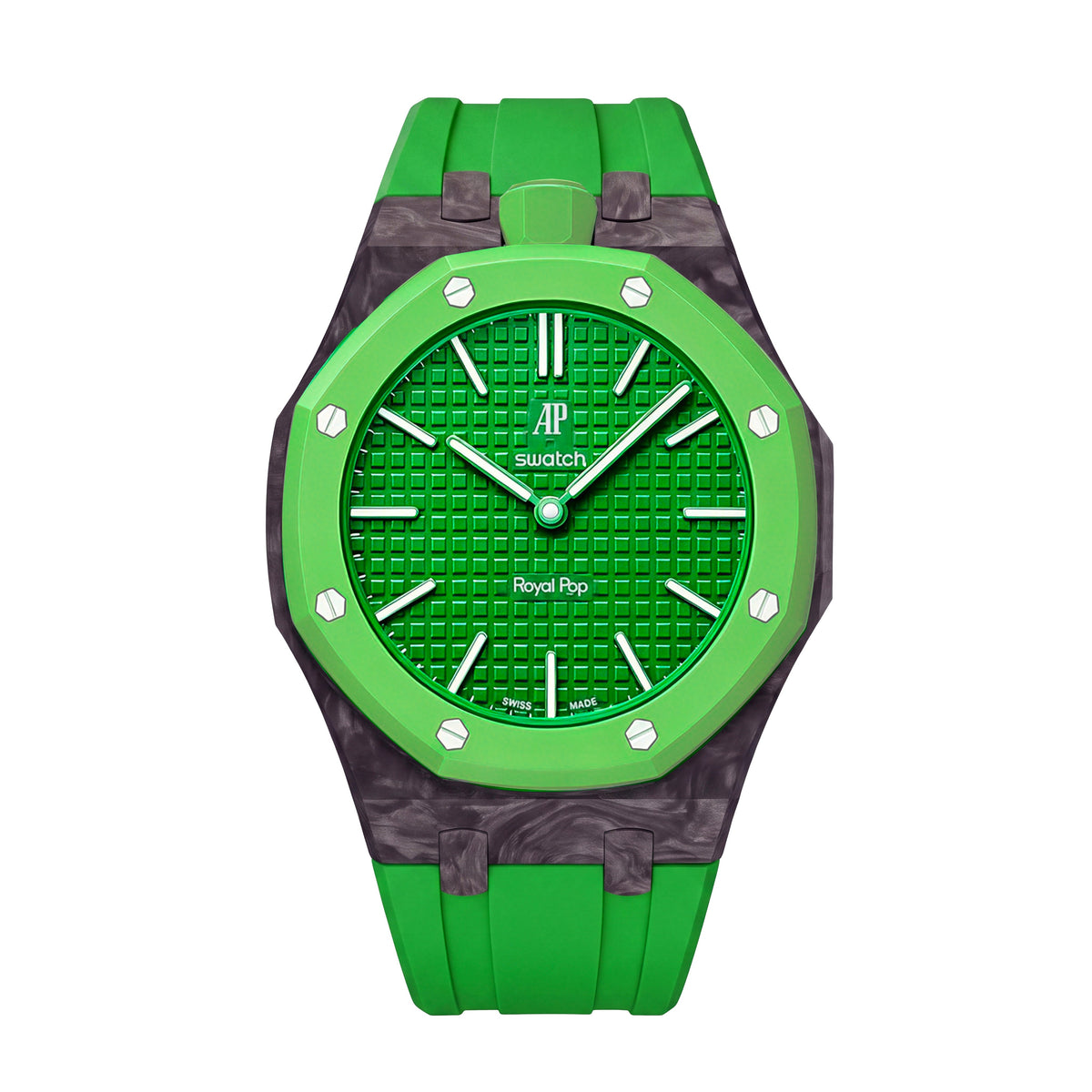 Royal Oak Pop exclusif, boîtier en fibre de carbone et bracelet en silicone