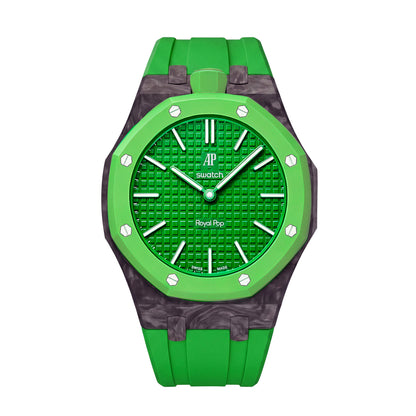 Royal Oak Pop exclusif, boîtier en fibre de carbone et bracelet en silicone