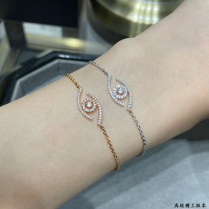 [Love Lucky] Bracelet Lucky Eye avec diamants pavés