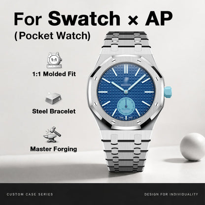 Bracelet de montre intégré enveloppant pour Royal Oak Pop Exclusive, boîtier et bracelet en acier