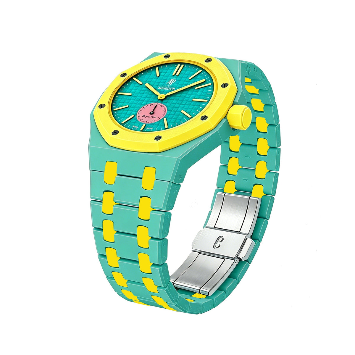 Cassa in bioceramica e cinturino in bioceramica Royal Oak Pop Exclusive Color Mix